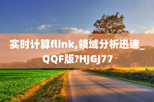 实时计算flink,领域分析迅速_QQF版?HJGJ77