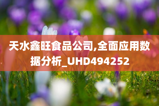 天水鑫旺食品公司,全面应用数据分析_UHD494252