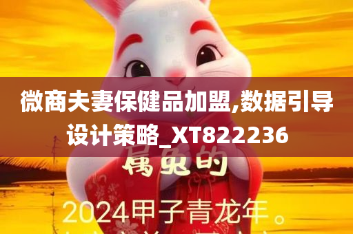 微商夫妻保健品加盟,数据引导设计策略_XT822236