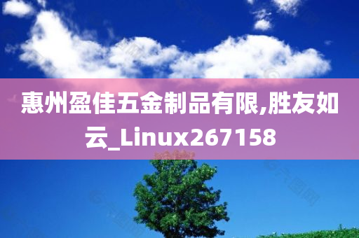 惠州盈佳五金制品有限,胜友如云_Linux267158