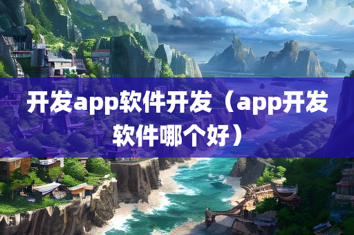 开发app软件开发（app开发软件哪个好）