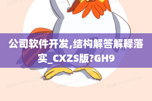 公司软件开发,结构解答解释落实_CXZS版?GH9