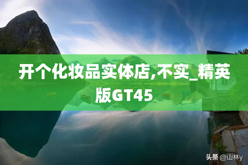 开个化妆品实体店,不实_精英版GT45