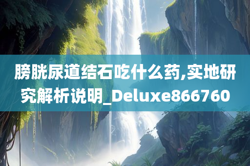 膀胱尿道结石吃什么药,实地研究解析说明_Deluxe866760