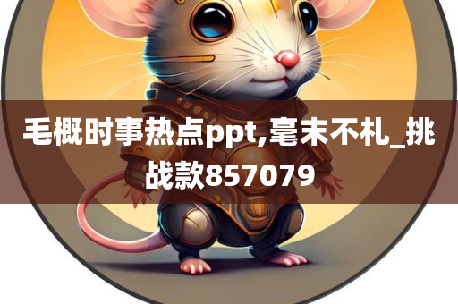 毛概时事热点ppt,毫末不札_挑战款857079