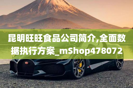 昆明旺旺食品公司简介,全面数据执行方案_mShop478072