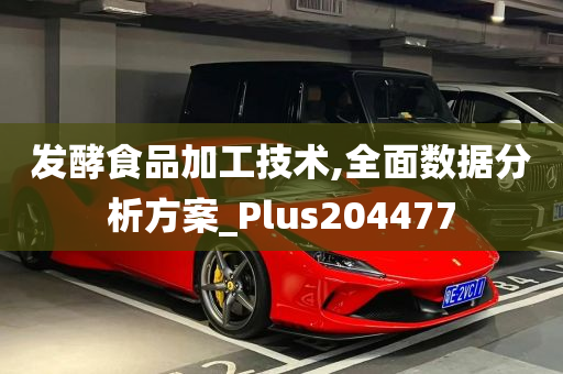 发酵食品加工技术,全面数据分析方案_Plus204477