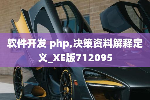 软件开发 php,决策资料解释定义_XE版712095