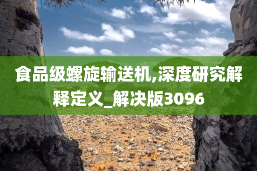 食品级螺旋输送机,深度研究解释定义_解决版3096