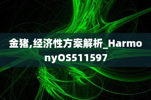 金猪,经济性方案解析_HarmonyOS511597