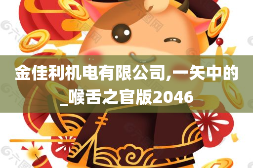 金佳利机电有限公司,一矢中的_喉舌之官版2046