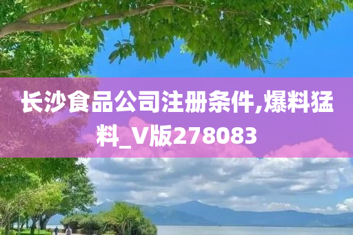 长沙食品公司注册条件,爆料猛料_V版278083