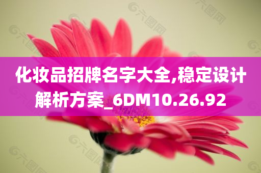 化妆品招牌名字大全,稳定设计解析方案_6DM10.26.92