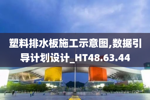 塑料排水板施工示意图,数据引导计划设计_HT48.63.44