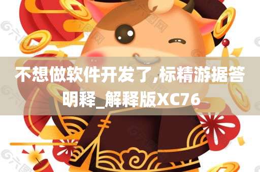 不想做软件开发了,标精游据答明释_解释版XC76