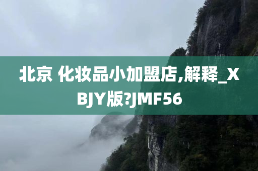 北京 化妆品小加盟店,解释_XBJY版?JMF56