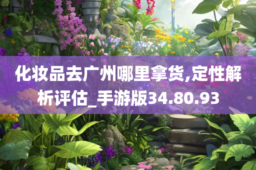 化妆品去广州哪里拿货,定性解析评估_手游版34.80.93