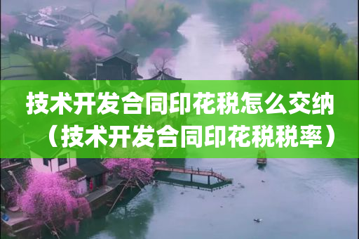 技术开发合同印花税怎么交纳（技术开发合同印花税税率）