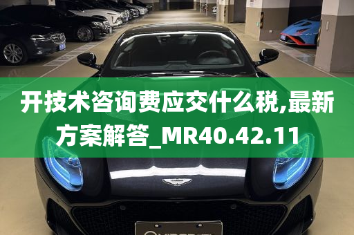 开技术咨询费应交什么税,最新方案解答_MR40.42.11