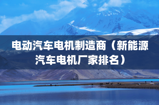 电动汽车电机制造商（新能源汽车电机厂家排名）