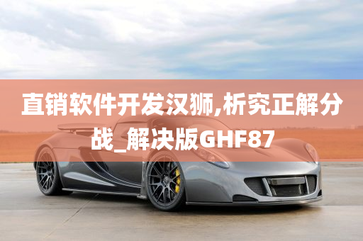 直销软件开发汉狮,析究正解分战_解决版GHF87