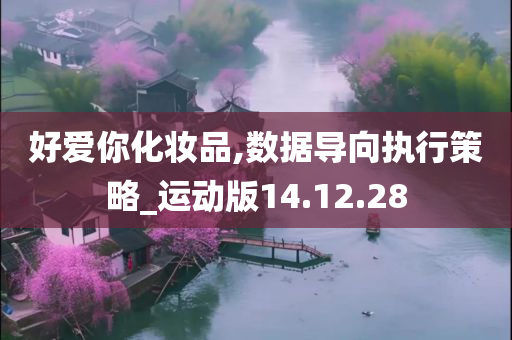 好爱你化妆品,数据导向执行策略_运动版14.12.28