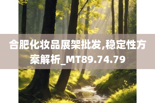 合肥化妆品展架批发,稳定性方案解析_MT89.74.79