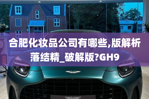 合肥化妆品公司有哪些,版解析落结精_破解版?GH9