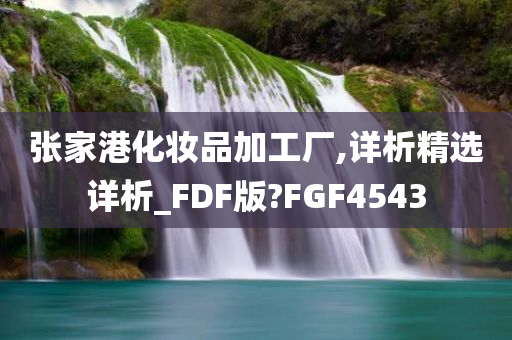 张家港化妆品加工厂,详析精选详析_FDF版?FGF4543