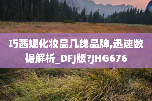 巧茜妮化妆品几线品牌,迅速数据解析_DFJ版?JHG676