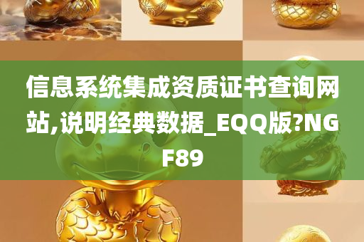 信息系统集成资质证书查询网站,说明经典数据_EQQ版?NGF89