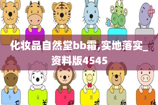 化妆品自然堂bb霜,实地落实_资料版4545