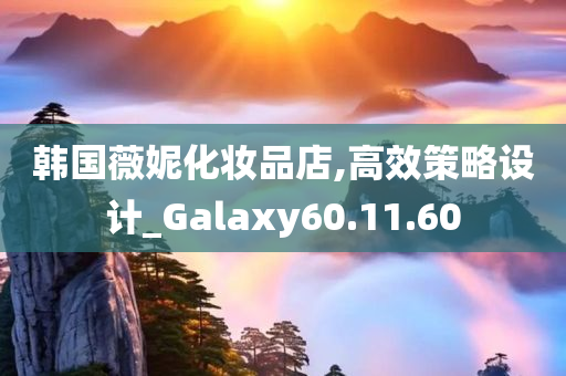 韩国薇妮化妆品店,高效策略设计_Galaxy60.11.60