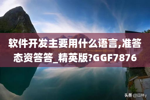 软件开发主要用什么语言,准答态资答答_精英版?GGF7876