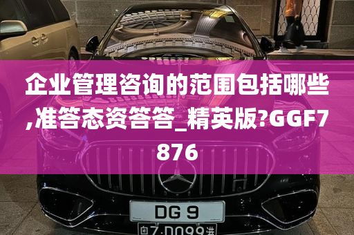 企业管理咨询的范围包括哪些,准答态资答答_精英版?GGF7876