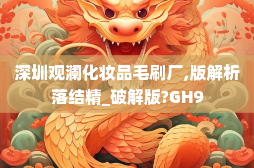 深圳观澜化妆品毛刷厂,版解析落结精_破解版?GH9