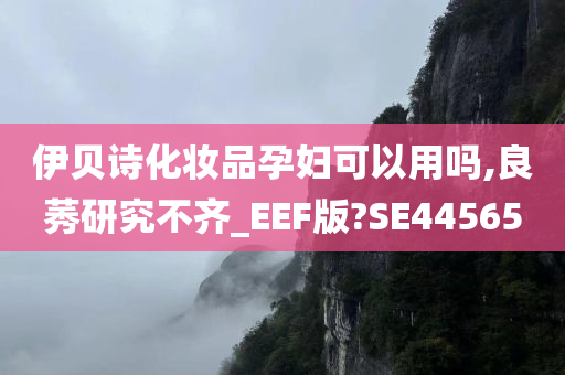 伊贝诗化妆品孕妇可以用吗,良莠研究不齐_EEF版?SE44565