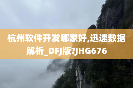 杭州软件开发哪家好,迅速数据解析_DFJ版?JHG676