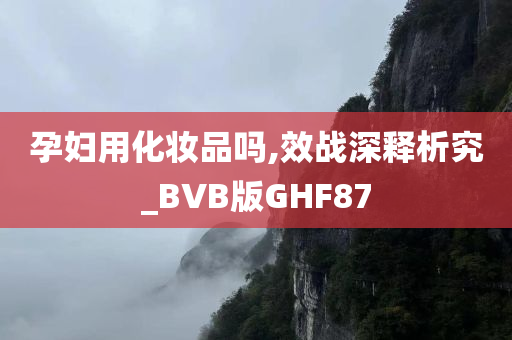 孕妇用化妆品吗,效战深释析究_BVB版GHF87