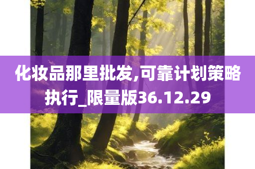 化妆品那里批发,可靠计划策略执行_限量版36.12.29